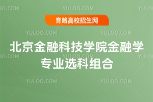 2025北京金融科技學(xué)院金融學(xué)專(zhuān)業(yè)選科組合